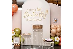 A Little Butterfly is On The Way Baby Shower Decal