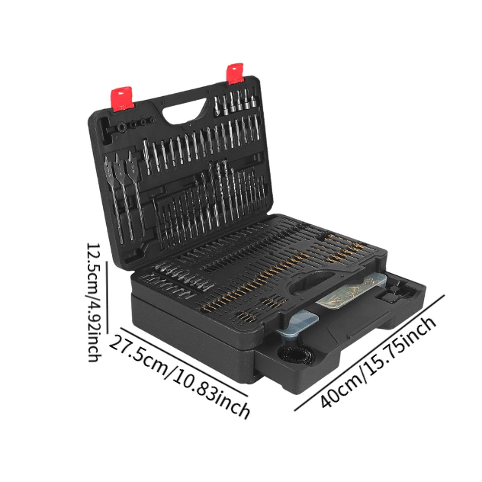Juego de 398 Brocas, Kit de Accesorios para Taladro Y Destornillador, Broca para Destornillador de Impacto para Carpintería.