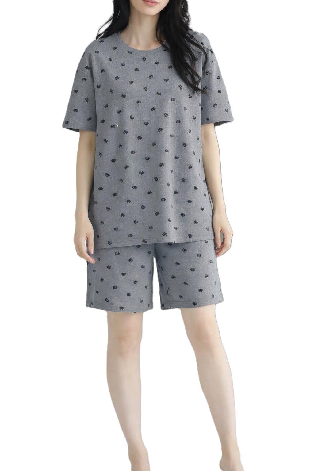 Women Printed Top Shorts Set Trendy Casual Outfit for Home Vacation and Leisure-image-40