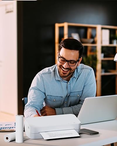 Miniatura 7 de Phomemo 2 rollos de papel de impresión térmica tamaño carta de Estados Unidos, secado rápido, papel térmico de 8.5 x 11 pulgadas, compatible con