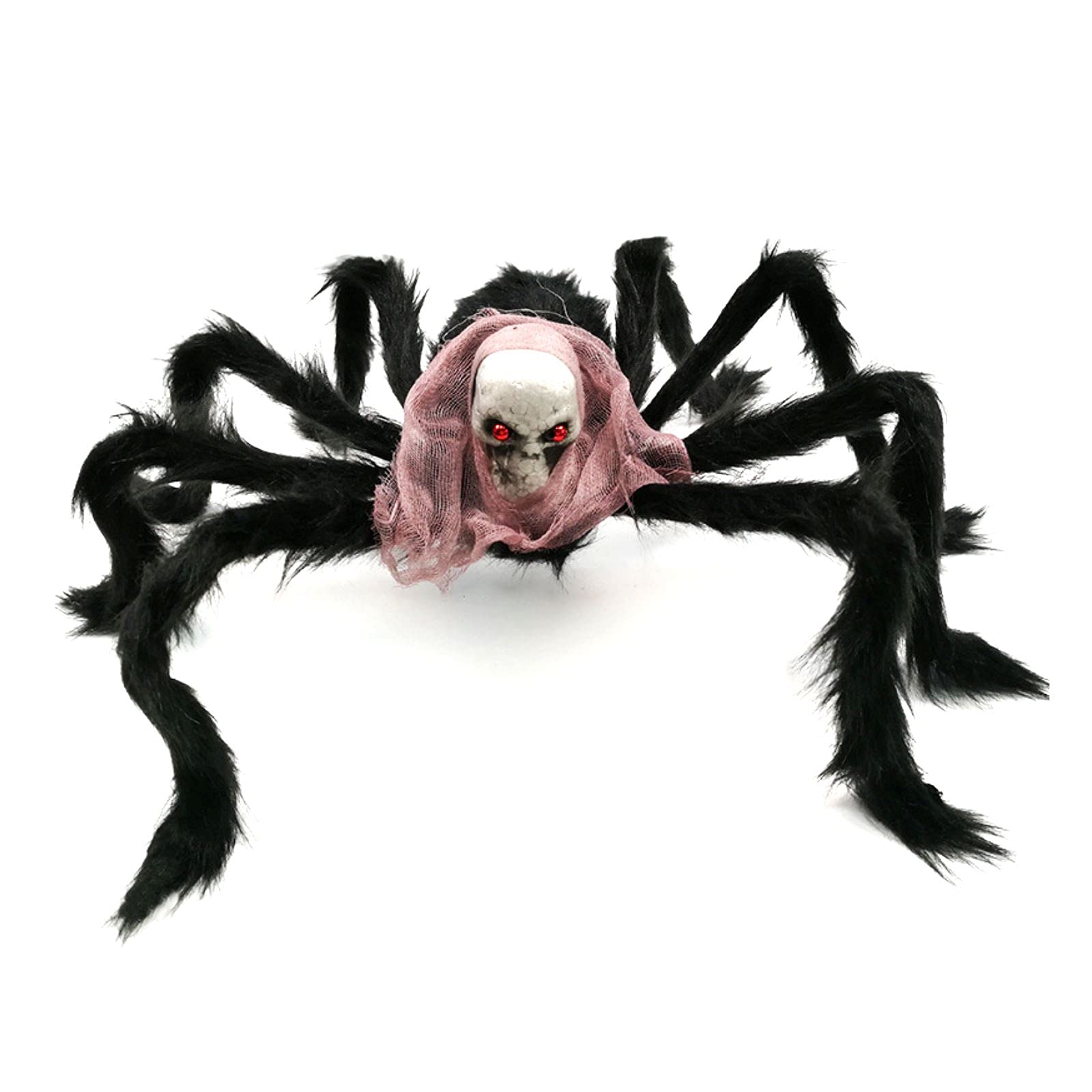 Fancy Dress VIP 75cm Giant Halloween Skull Spider Decoration Creepy Crawler Haunted House Prop