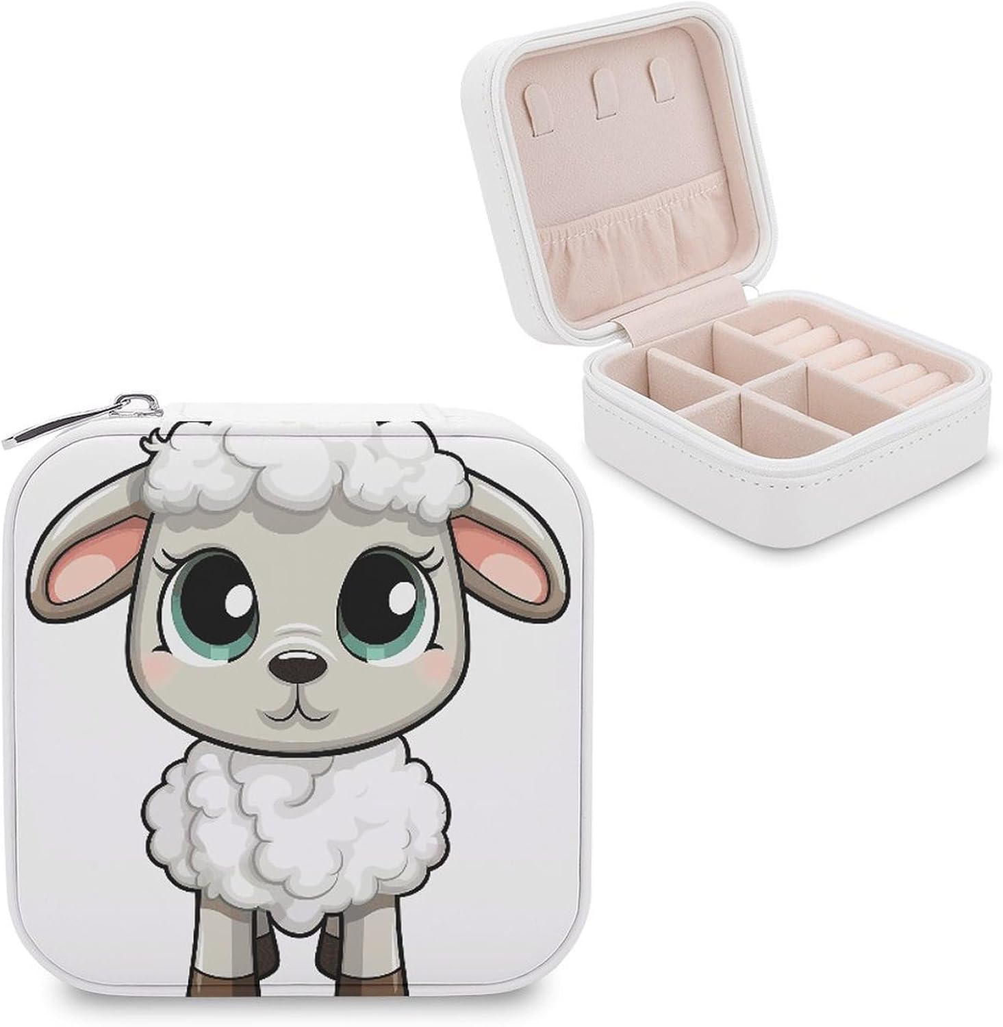 Lamb Travel Jewelry Case Small Jewelry Organizer
