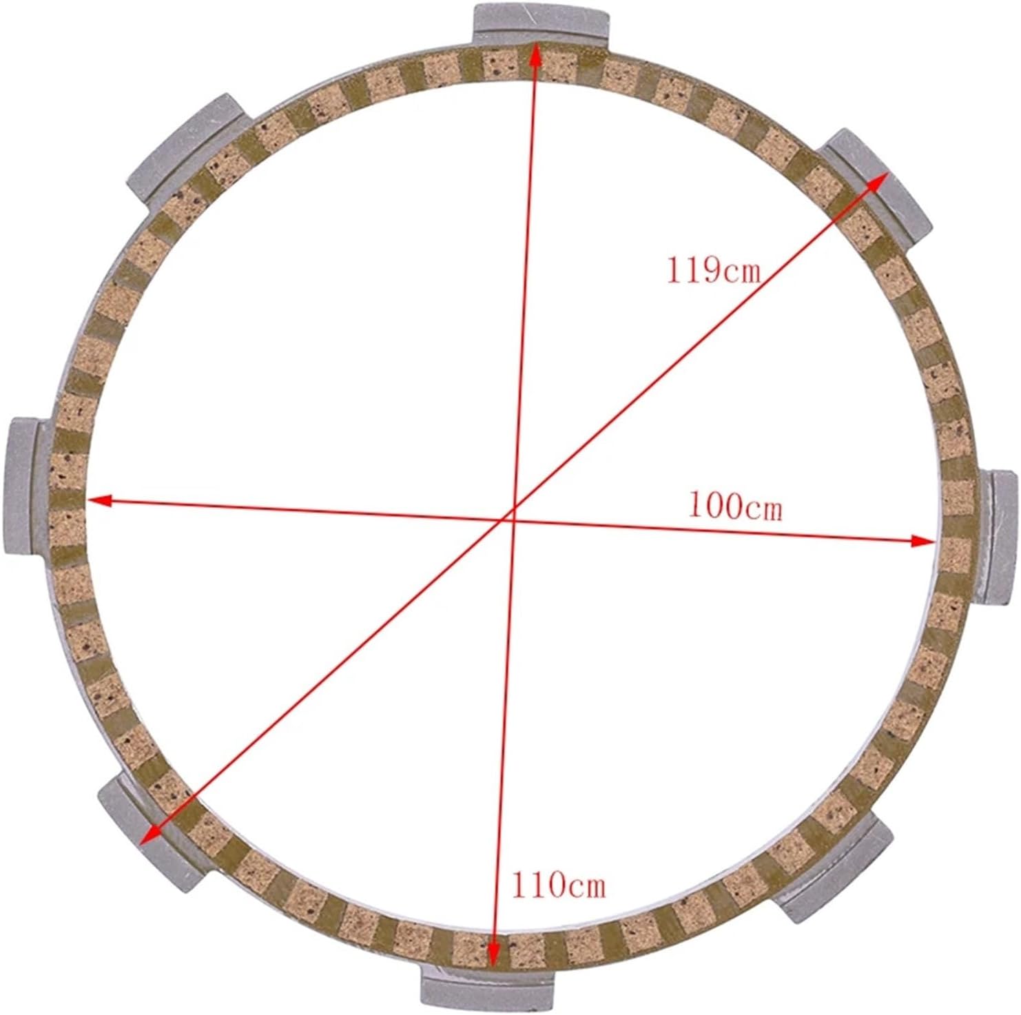 Compatible with MTX80K MTX80 MTX 80 XL100K XL100 XL 100 ATC185 ATC 185 CA125 CBR125 XR125 XR CA CBR CG 125 CG125 Friction Clutch Plate(1pcs Narrow)