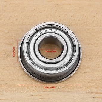 Flanged Ball Bearing, F696ZZ Bearing, Miniature Double-shielded for Home