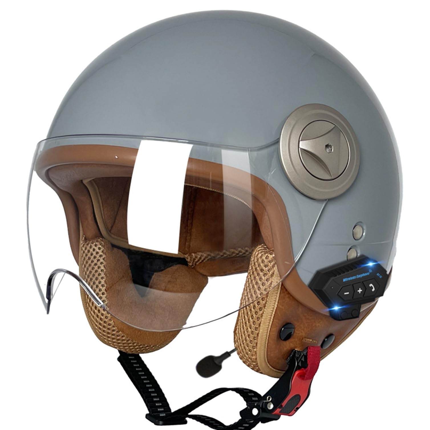 Casque jet moto bluetooth idéal pour scooter électrique en ville