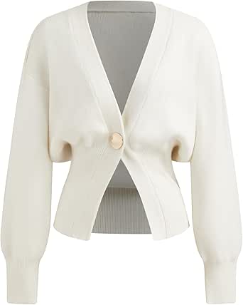 Trendyol Cárdigan De Punto Con Cuello En V Estándar Para Mujer