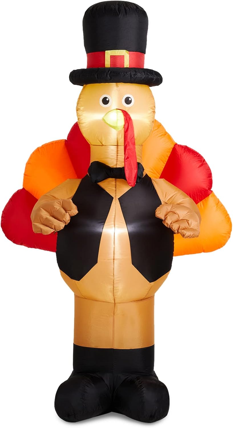 Thanksgiving Day Inflatable Decoration 8 FT LED Lighted