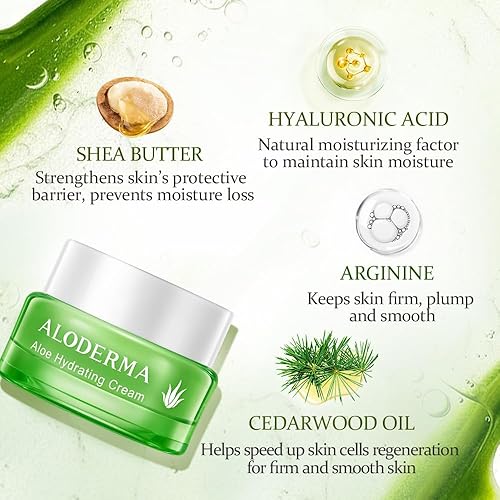 Miniatura 3 de ALODERMA Crema hidratante hecha con 70 aloe vera orgánico dentro de las 12 horas posteriores a la cosecha hidratación profunda y nutrientes