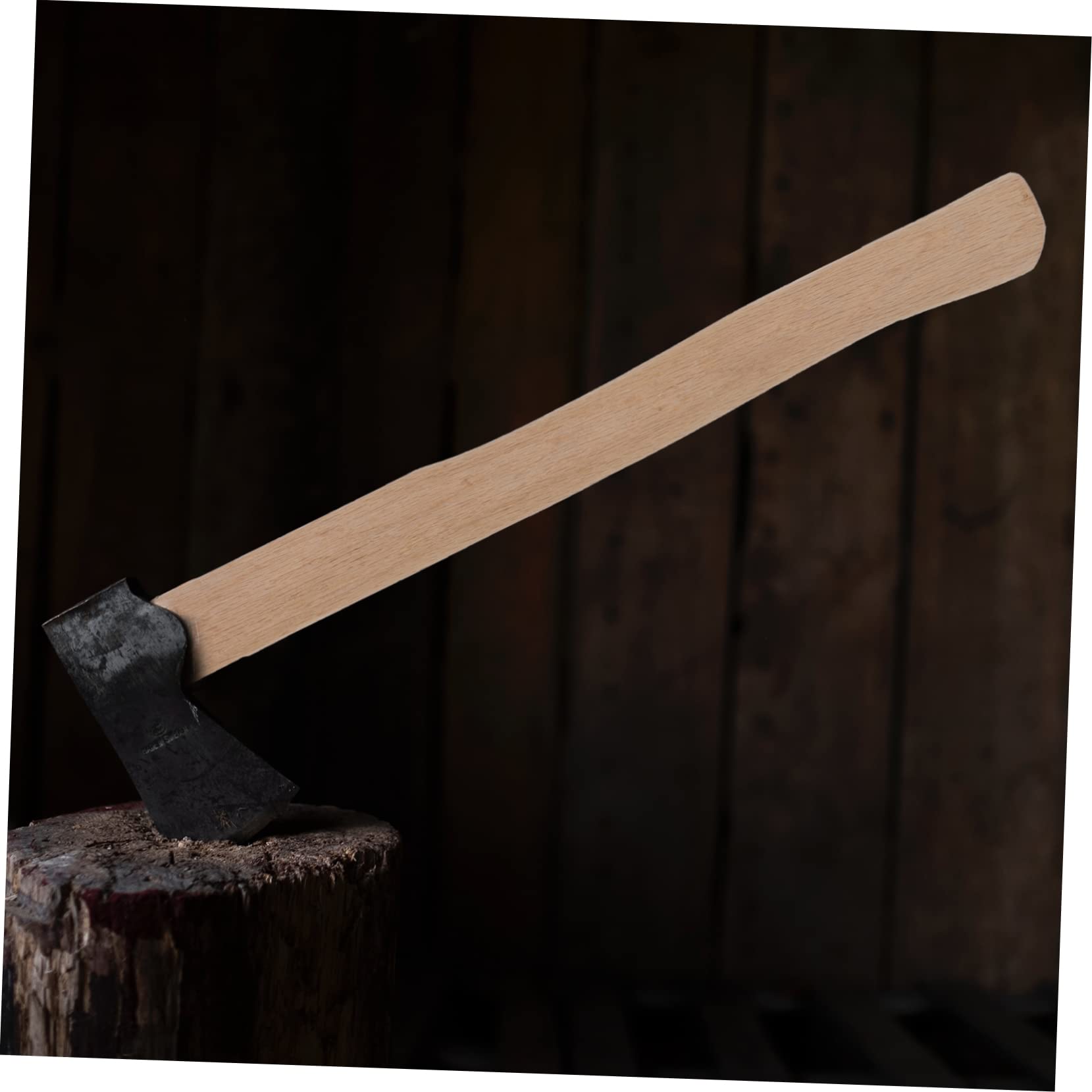 SEWOART Wooden Axe Handle Replacement Durable Grip Comfortable Wooden Handle for Outdoor Use for Broad Axe and Hatchet Restoration
