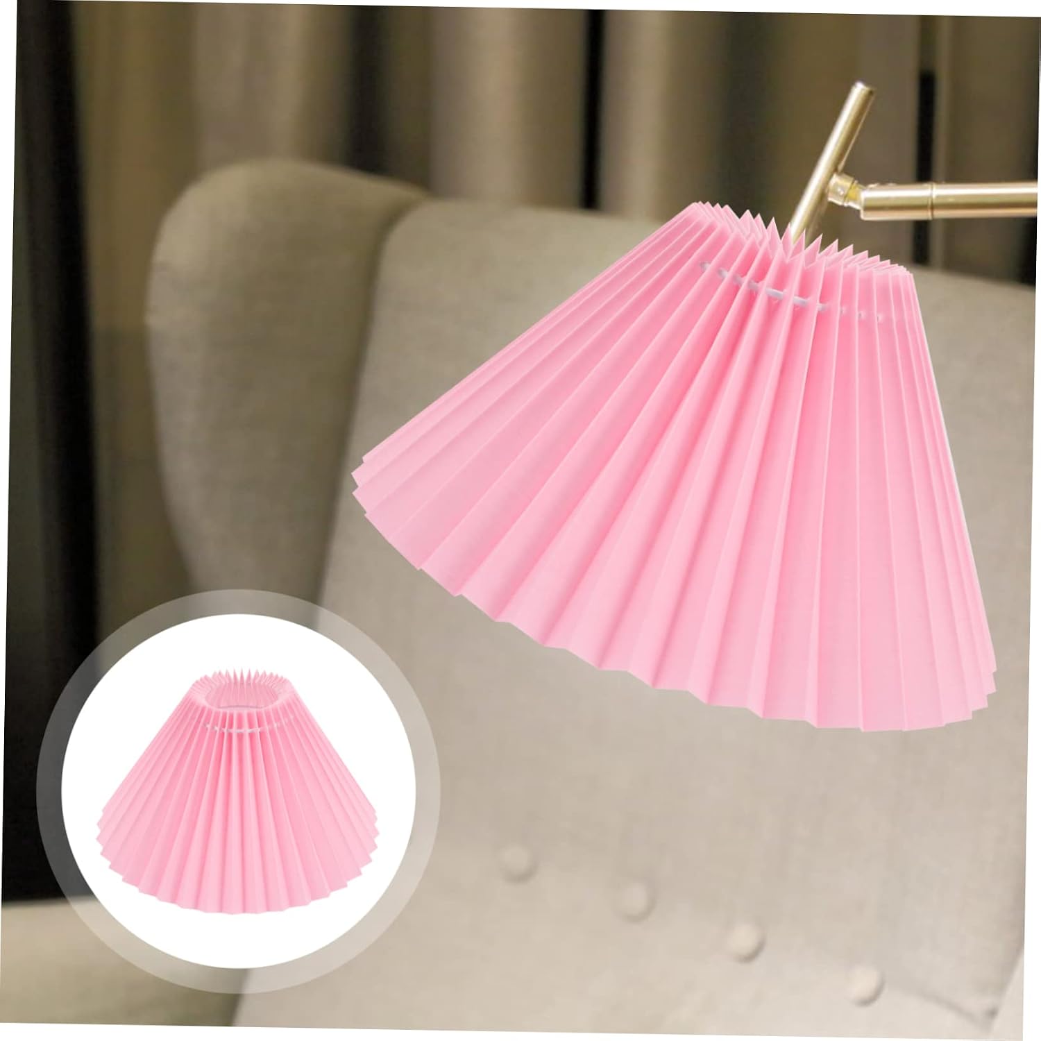 Unique Fabric Lampshade Rustic Small Gray Ceiling Lamp Shade Decorative Home Decor