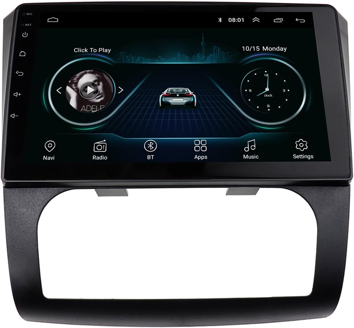 Radio Stereo Bezel for Nissan Altima 2006-2012 Dash Installation Mount Trim Kit Fits 9" and Double Din (Auto A/C)
