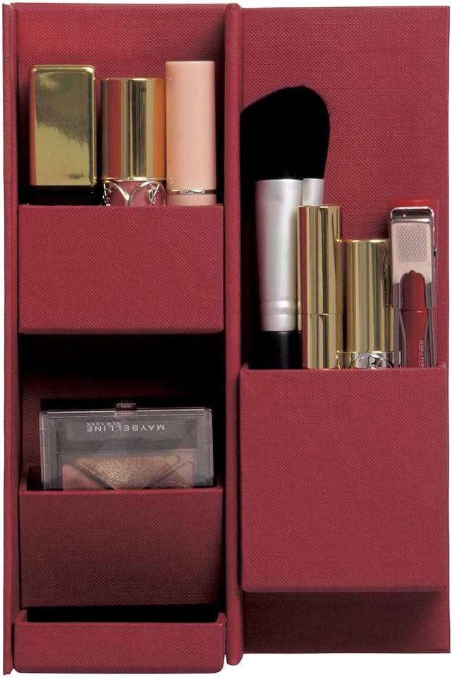 Nakabayashi LST-B01WR Lifestyle Tool Small Storage Case Box S Wine Red