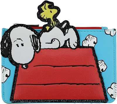 Bioworld Peanuts 3D Snoopy & Woodstock Character Art Womens Card Wallet
