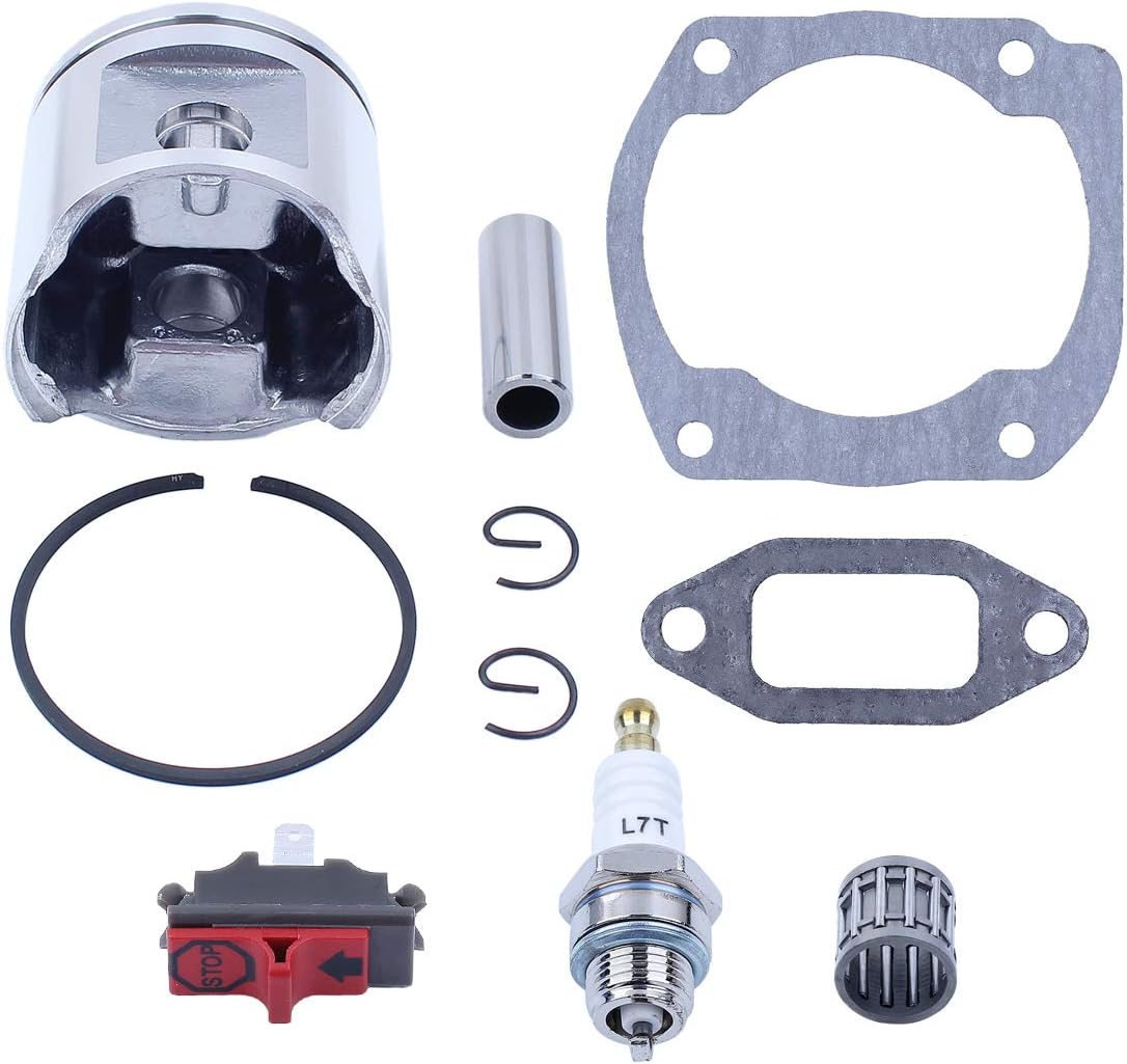 HAISHINE 48mm Piston Gasket Bearing Stop Switch Kit for Husqvarna 365 365XP 371 372 for JONSERED 2165 2065 CS2165 Gas Chainsaws Parts