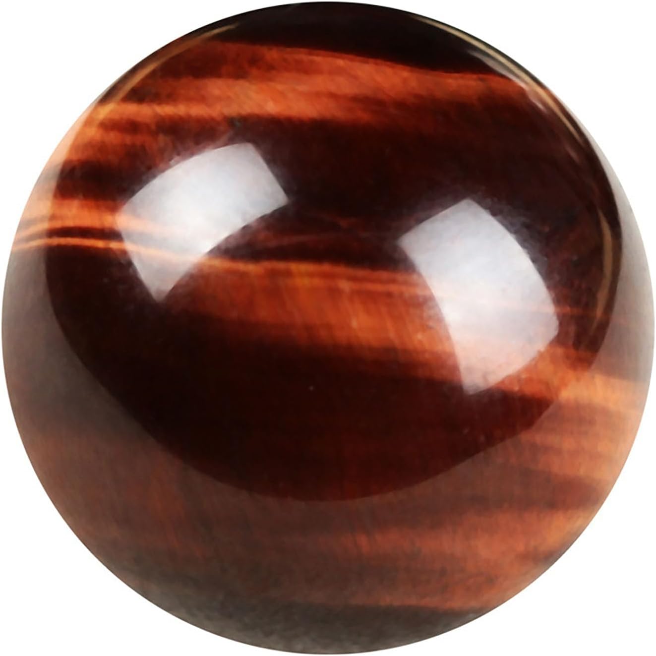 3PCS Red Tiger Eye Gemstone Crystal Ball Ball Round Sphere Collection Ornament Witchcraft Decor