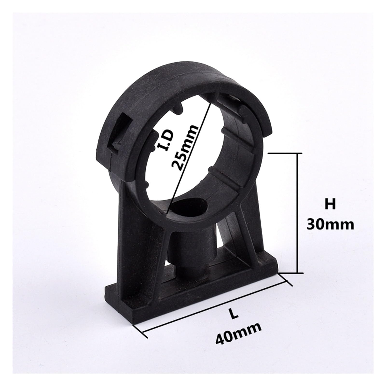 Soporte De Abrazadera En U Individual Plástico 2-20 Piezas for Tubo Agua Con Diámetro 20mm, 25mm, 32mm, 40mm, 50mm, 63mm, Anticaída