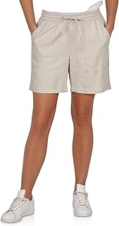 Sponsored You’re seeing this ad based on the product’s relevance to your search query.Learn more about this advertisement DENIMFY DFAlessia Women's Regular Fit Linen Shorts Summer Pockets Elastic Waist Drawstring Plain Black White Beige Green S M L XL XXL