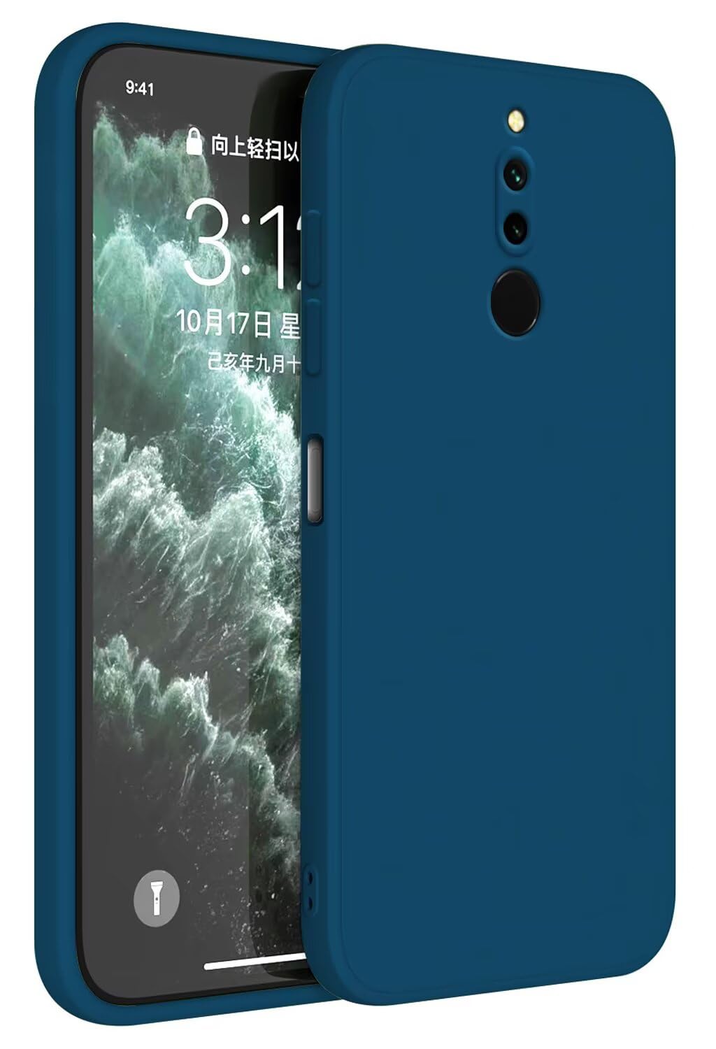 Custodia per XIAOMI REDMI 8A / 8 Cover LIBRO STAND portafoglio MAGNETICA + VETRO