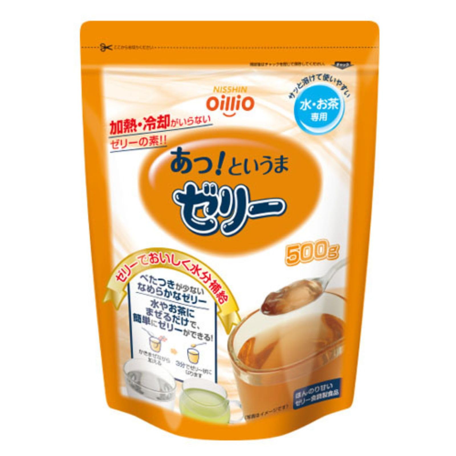 日清オイリオ あっ! というまゼリー 500g 水分補給