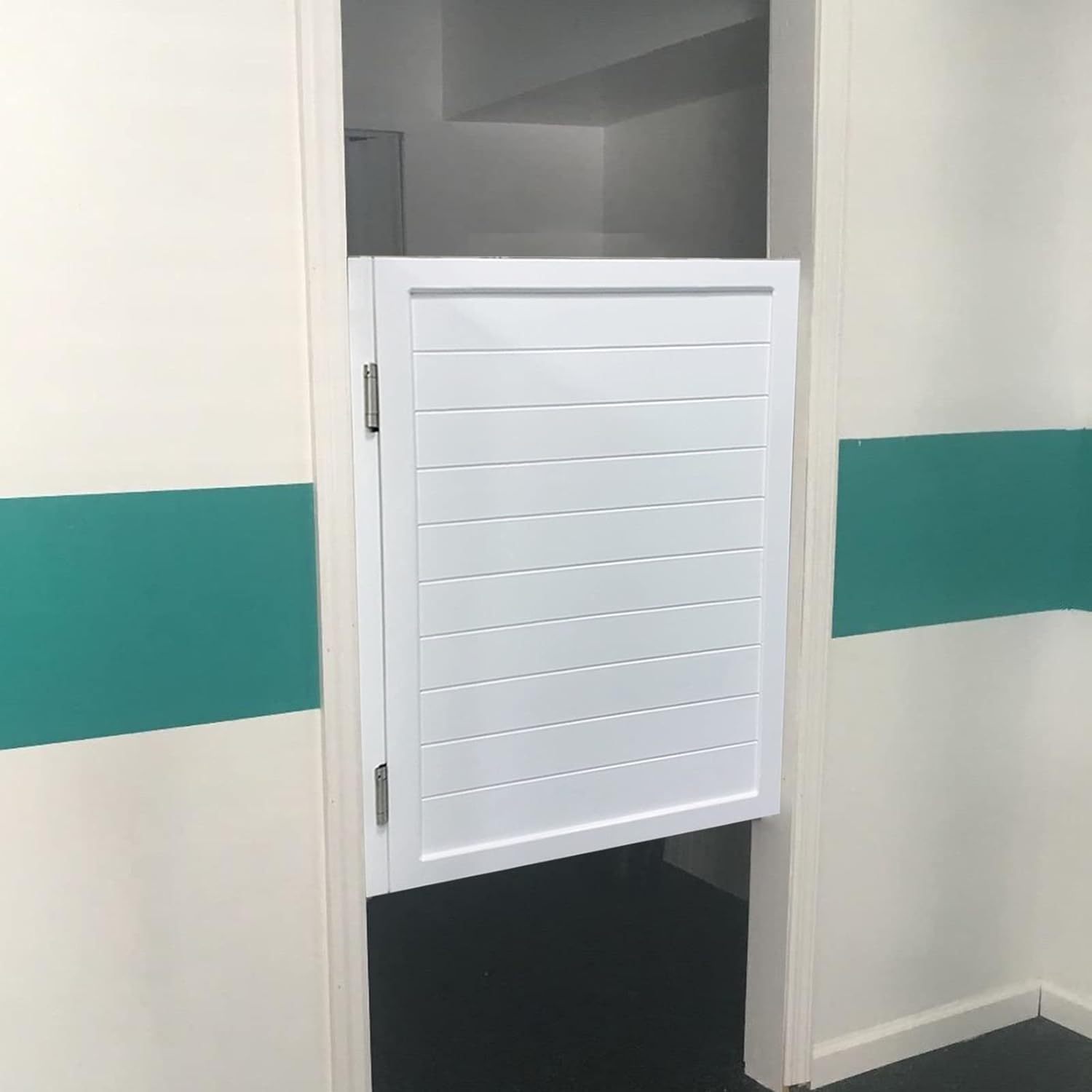 Portail de jardin en bois, porte simple avec charnière, idéal pour l'entrée de cuisine ou café, facile à installer