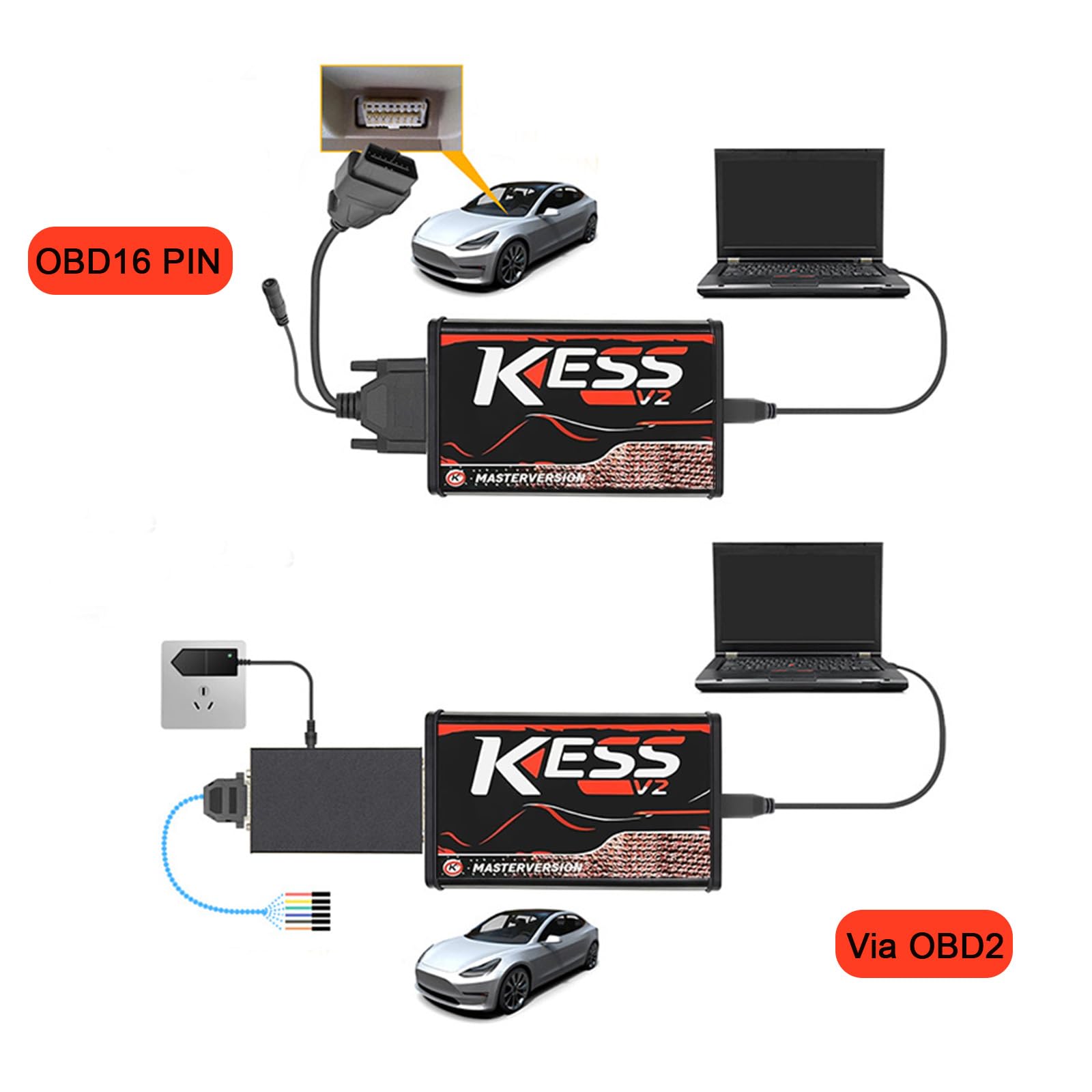 kess v2, Narzędzie do skanowania kodów diagnostycznych samochodowych V5.017, Narzędzie do diagnozy ECU, Nieograniczone tokeny, Narzędzie do diagnozy samochodowej