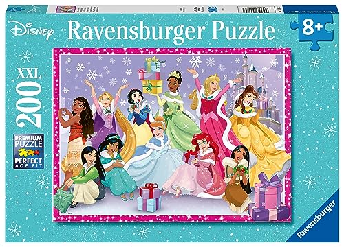 Ravensburger Disney Princess Christmas Jigsaw Puzzle for Kids Age 8 Years Up - 200 Pieces XXL, Multicoloured, 49 x 36 x 36 cm