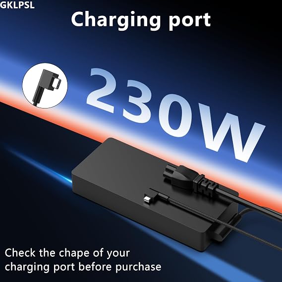230W Laptop Charger Compatible with Razer Blade 15 16 14 17 RC30-024801 RZ09-0248 RTX3060 RTX3070 Base Advanced Pro 17/4K RTX3080 RTX2070 RTX2080 2018-2025 19.5V 11.8A Power Adapter