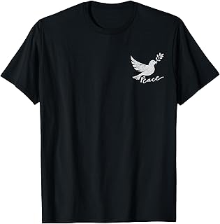 White Dove Peace Symbol Cute Peace Sign Men Women T-Shirt