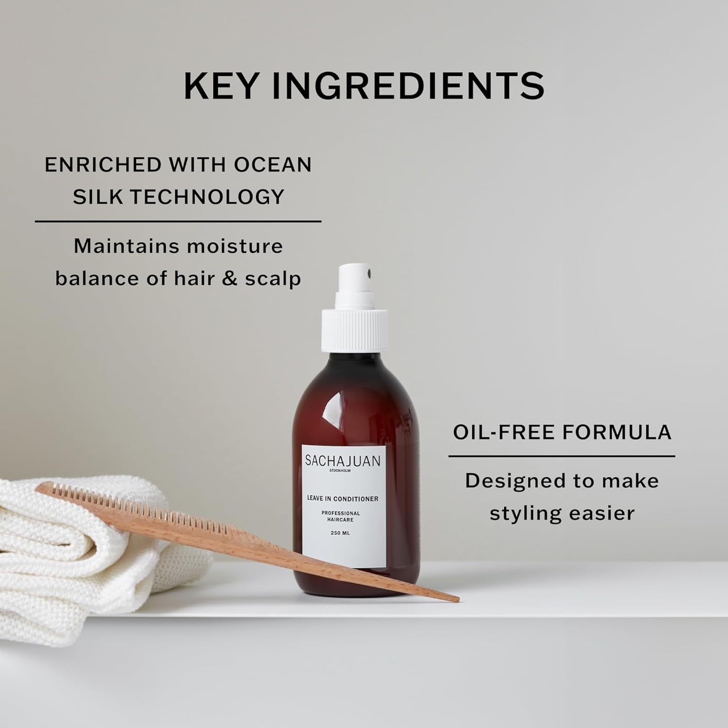 SACHAJUAN Leave-In Conditioner, Hair Detangler Spray, Moisturizes & Provides Shine, Oil-Free, All Hair Types - Image 4