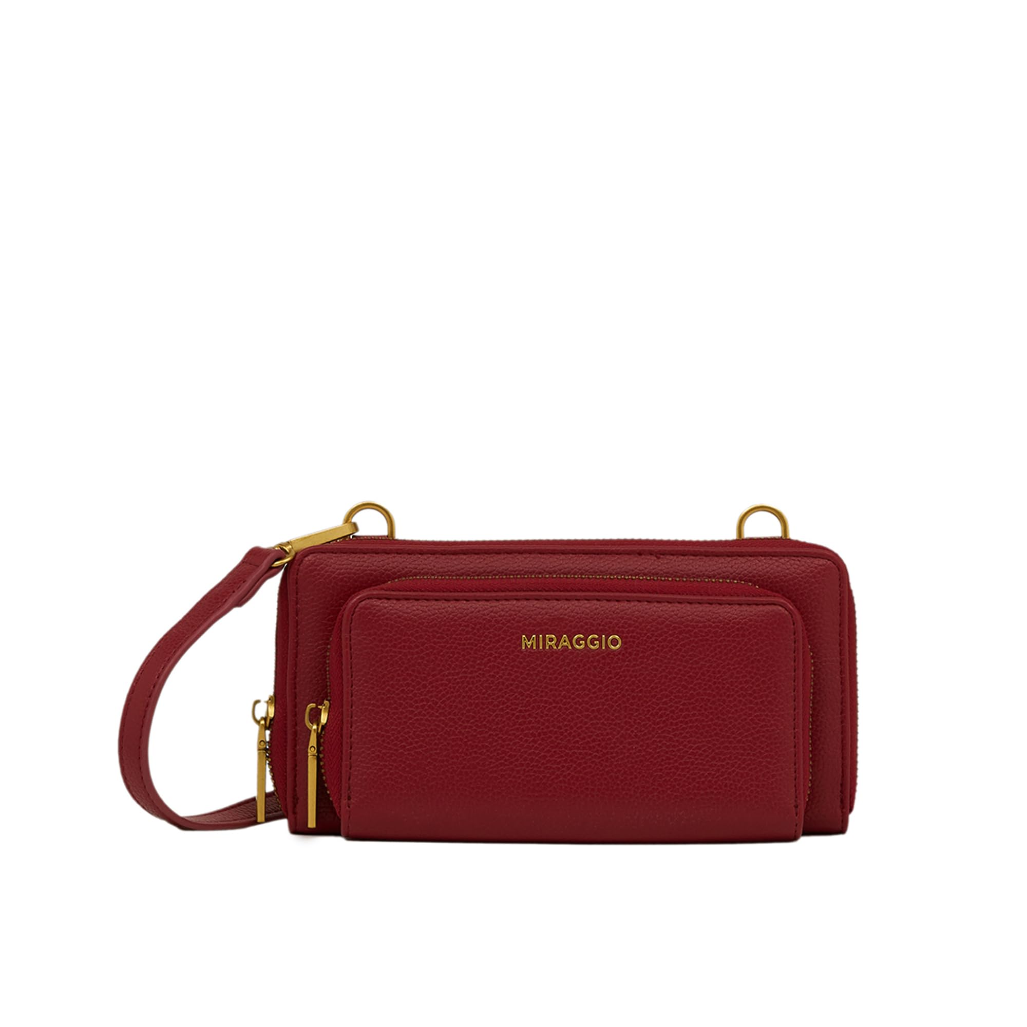 miraggio Tia Wallet with Adjustable & Detachable Strap | Two Main Compartments | 6 Card Slots | Women Wallets | Gift Items for Women (Red)-picture-19