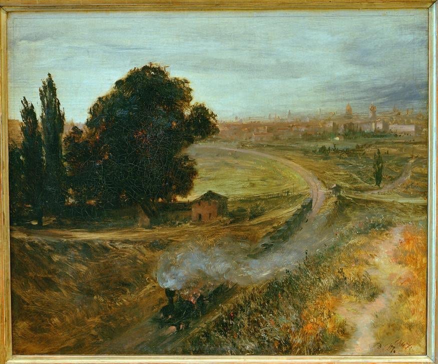 Toile Adolph Menzel Berlin Potsdam poster impression haute définition 58x90 cm