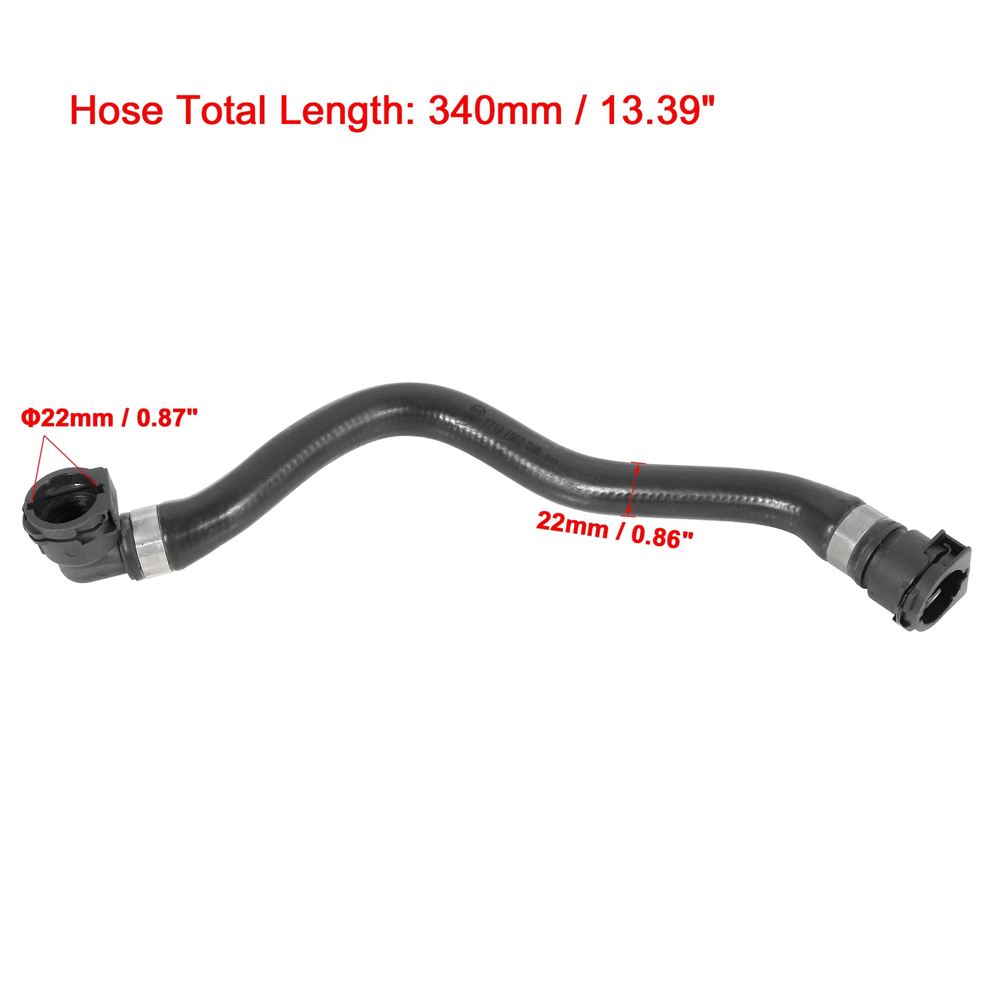 Amazon.com: X AUTOHAUX Radiator Coolant Water Hose from Expansion 