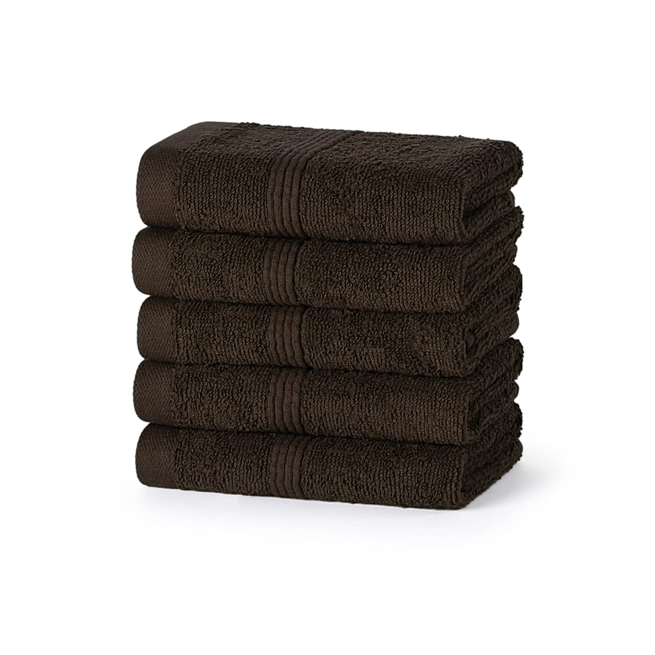 Inspire Me 500 GSM Extra Thick Plush Royal luxury Egyptian Cotton Towels Highly Absorbent Durable Hotel & Spa Bathroom (Set of 4) Machine Washable (Chocolate, Bath Towel) โ image 1