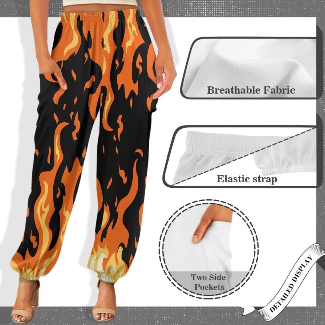 Youngerbaby Girls Harem Pants Women's Casual Summer Sweatpants with Pockets Yoga Harem Pants Sportpants