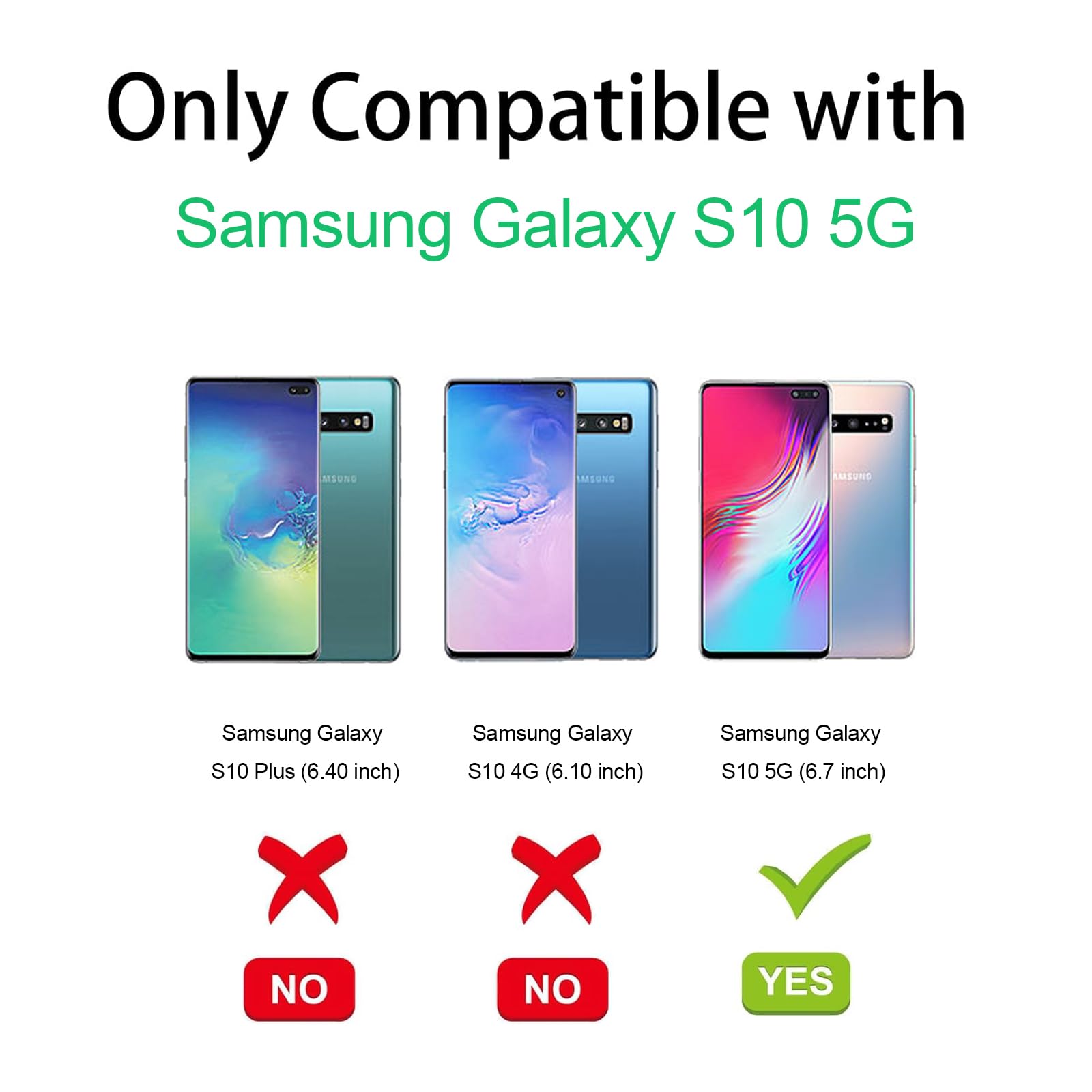 Coiwxmoi Etui do Samsung Galaxy S10 5G ze smyczą 6,7 cala, przezroczyste etui ze smyczą pasek na ramię sznurek, ultra miękki, odporny na wstrząsy silikonowy futerał TPU do Samsung S10 5G, jasnoszary