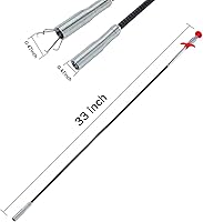 Vista 3 de Removedor de obstrucciones de drenaje de pelo de serpiente de drenaje de 33 pulgadas, herramienta de agarre flexible para recoger garras