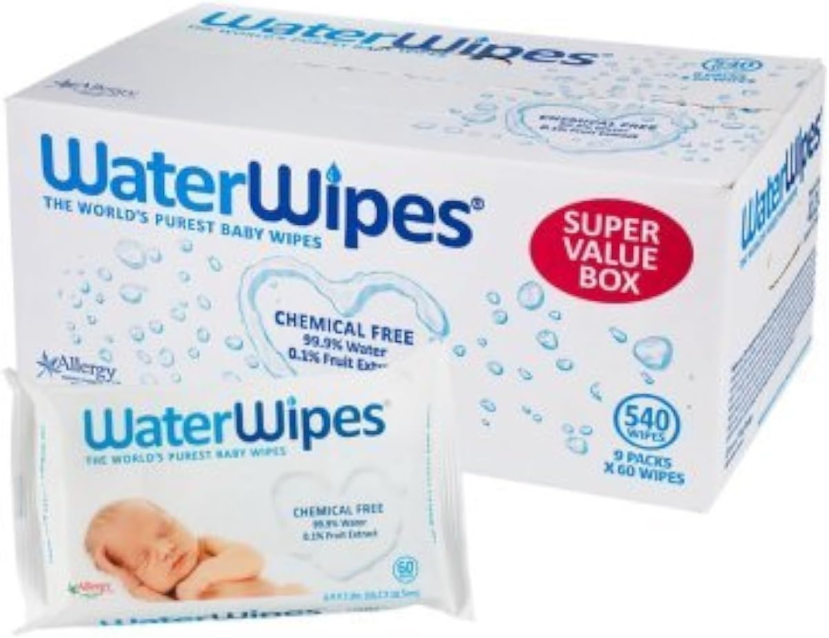 Baby Wipes Sensitive Skin (9 Packs of 60 (540 Count))