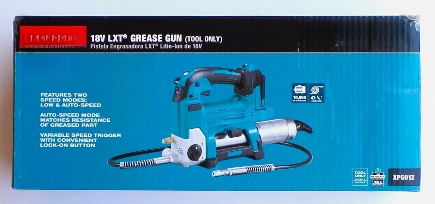 New In Box Genuine XPG01Z 18V LXT Cordless Grease Gun 18 Volt Tool Only，Replacement for Makita OEM