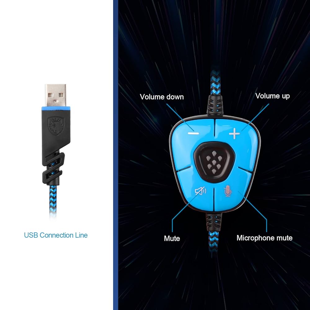 Amazon.co.jp: SADES SA902 ステレオゲーミングヘッドセット 7.1
