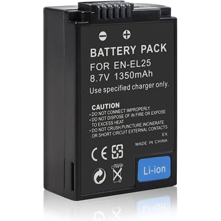 Batterie EN-EL25 Compatible Nikon Z50 Z FC - 8.7V 1350mAh - Appareil Photo Sans Miroir - 9