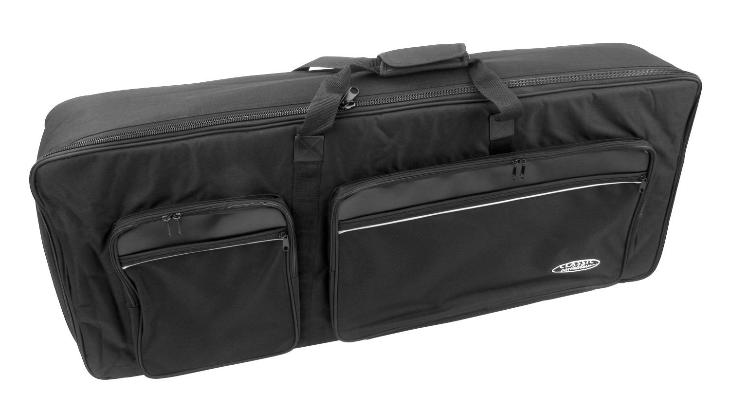 Classic Cantabile - Borsa per Tastiera Taglia C, Spallacci regolabili | Tessuto di nylon doppio filato e intrecciato, nero, Resistente a strappi e acqua, Ampia imbottitura in schiuma