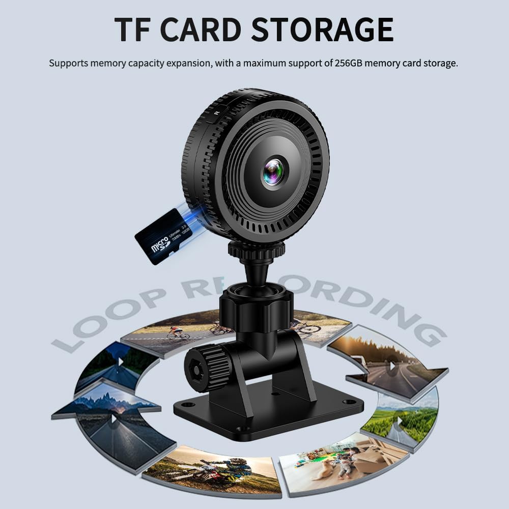 HsiaoPun 4K Home Security Camera with Night Vision, 140° Wide Angle, Motion Detection, Indoor WiFi Camera for Baby/Pet/Dog