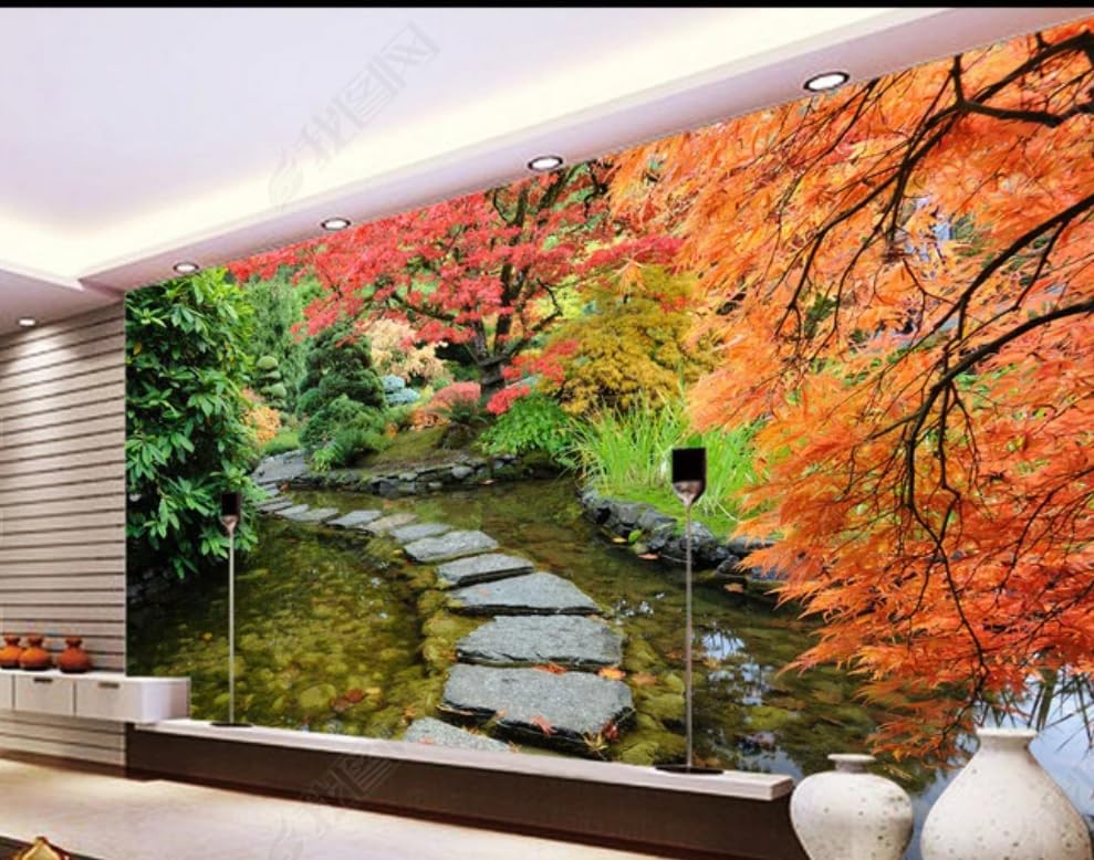Papier peint intissé Route du Jardin pour agrandir un salon avec ce poster géant