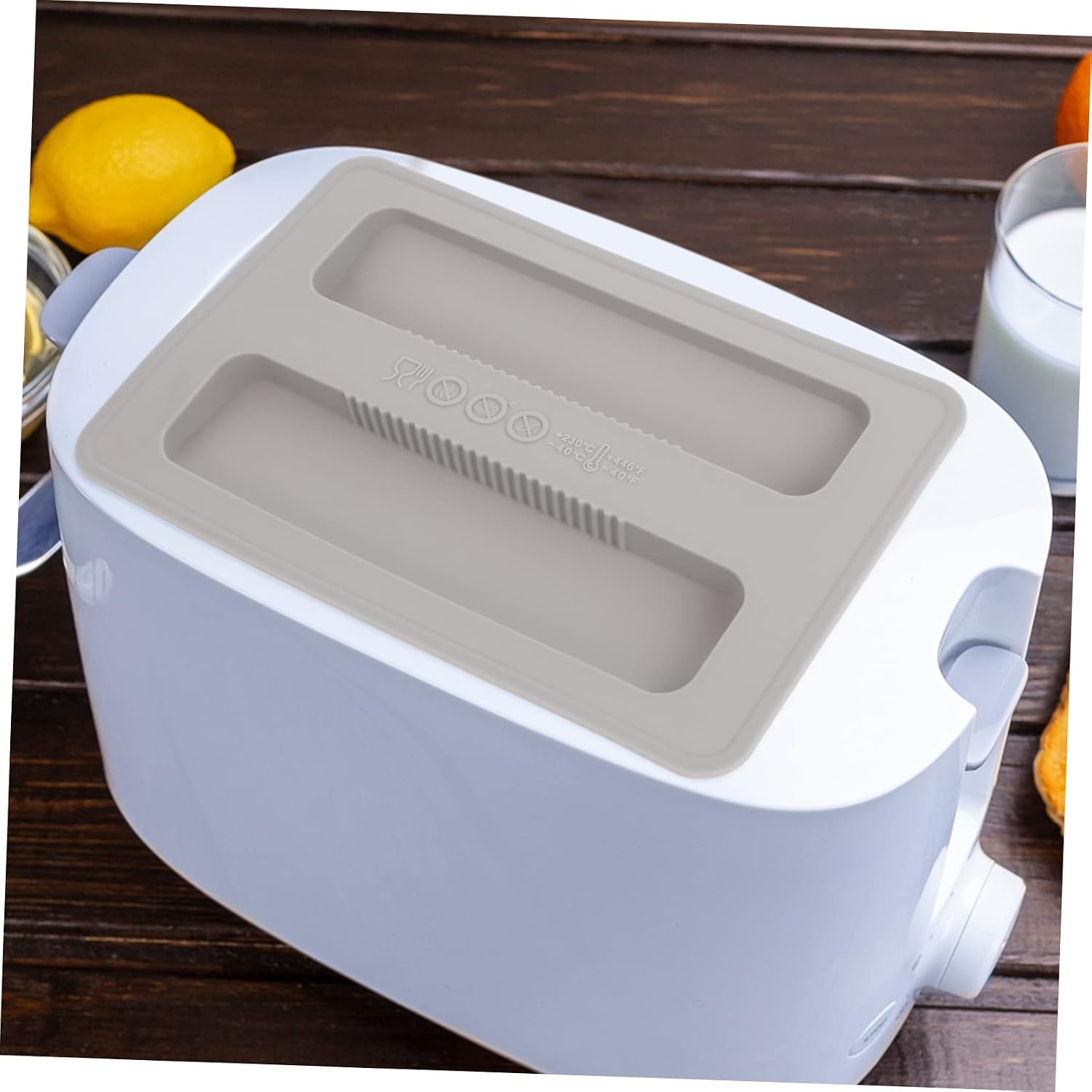 Ipetboom 2Pcs Toaster Protector Cover for Bread Maker and Upper Lid Accessory for Home Use Fits Toaster Models for Clean and Healthy Storage