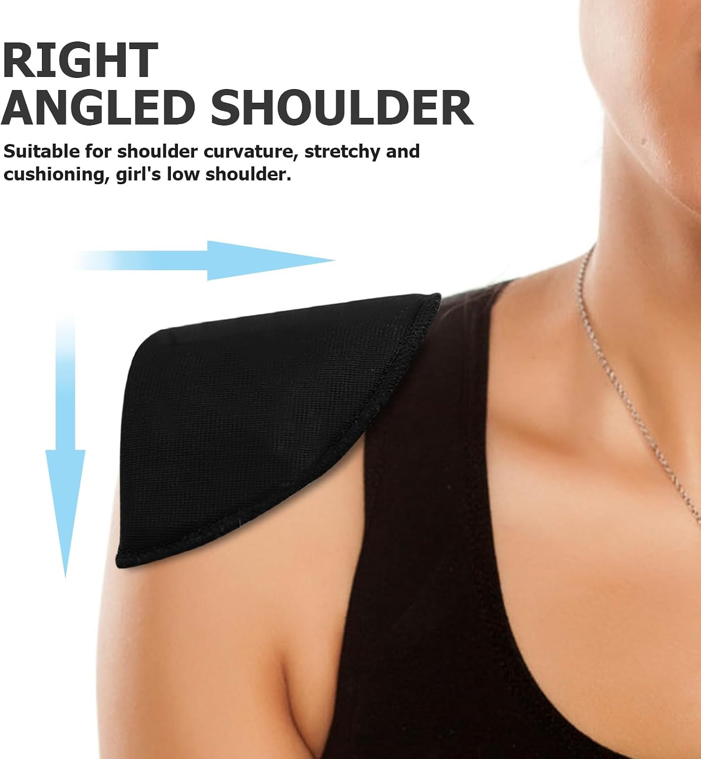 IDEANATEGRATE 9 Pairs Set-in Shoulder Pads - 1.1cm Thickness Women Clothing Breathable Sponge Pads - Shoulder Enhancer Sewing Supplies for Suit and T-Shirt