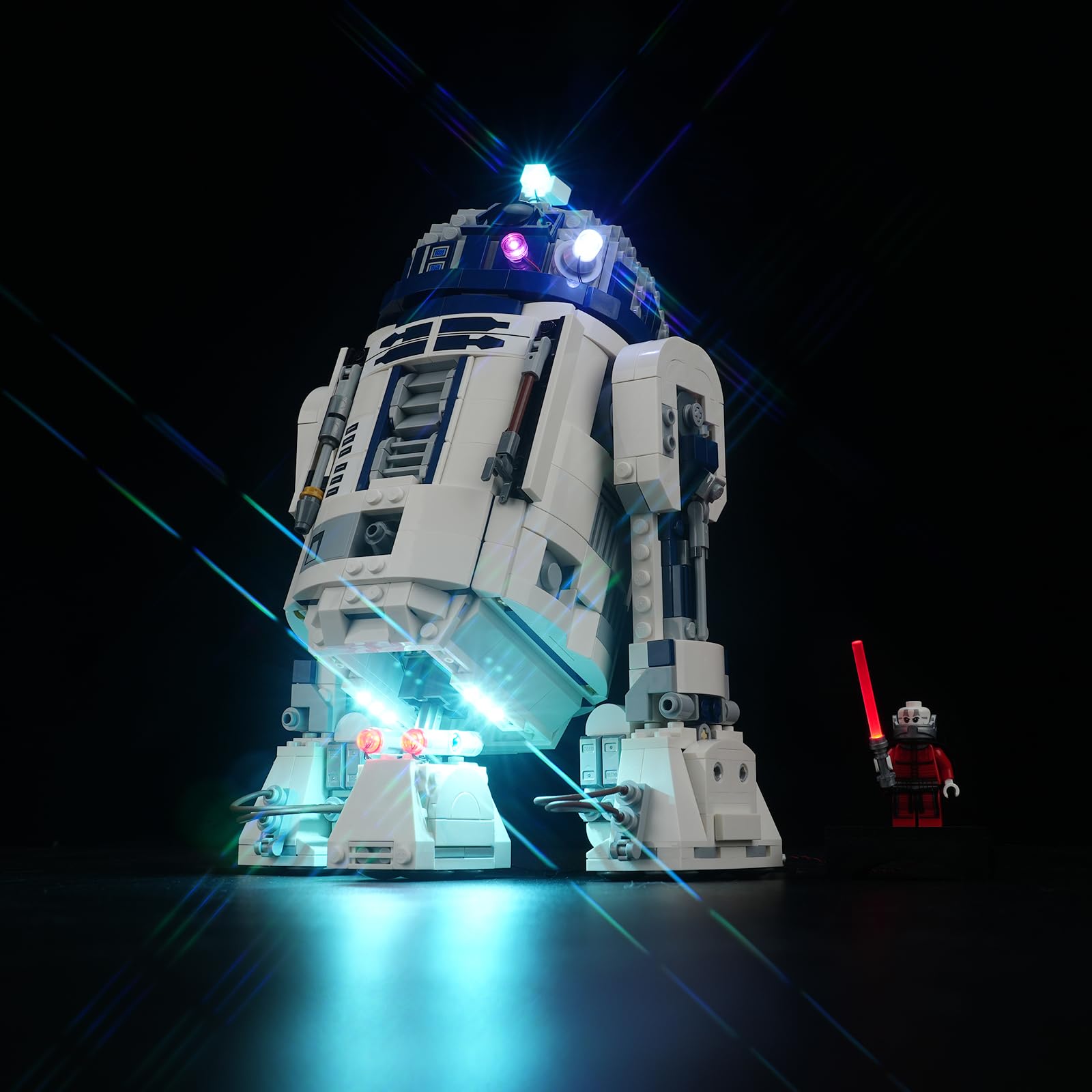 LED Lighting Kit for Lego Star Wars R2-D2 Brick Built Droid Figure, Creative Light for Lego 75379, A Idea Gift for Kids or Fans Ages 10 and Up (Lights Only, No Lego Models)