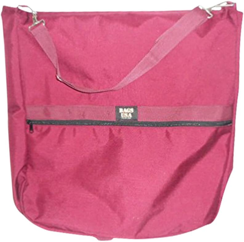Garment bag, ladies dress length 46" Garment bag,carry-on size bag Made in USA. (Maroon)