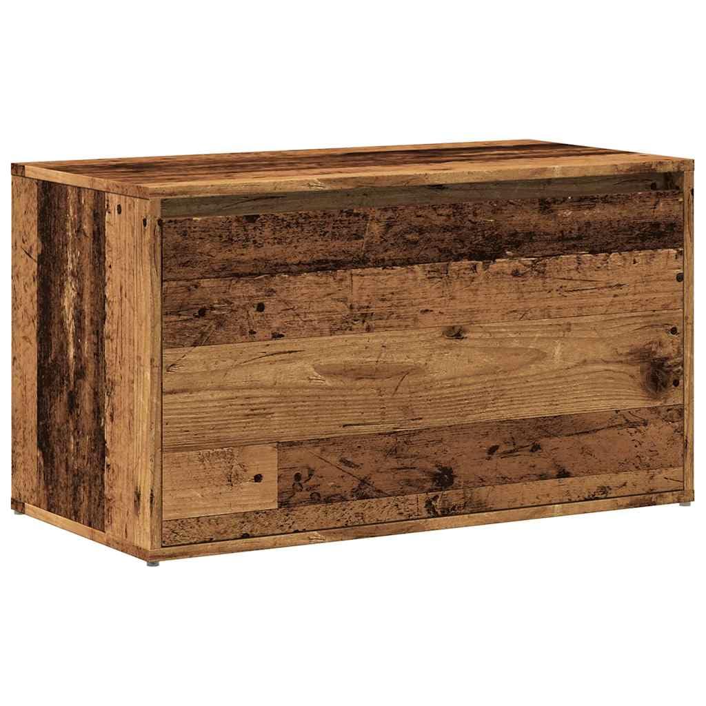 Banc d entrée 80x40x45 cm vieux bois bois d ingénierie