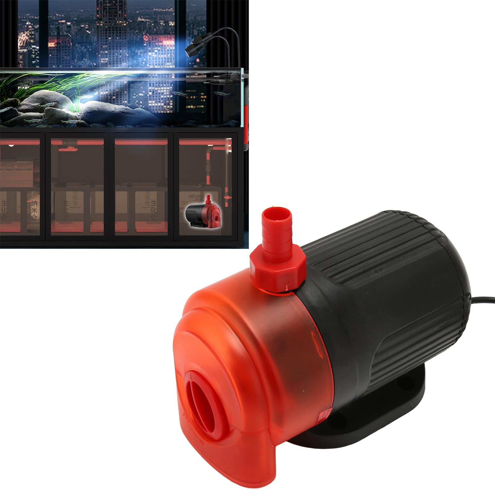 Bomba Sumergible para Acuario, Bomba de Agua Profesional de Doble Uso con Circulación Eficiente Y Silenciosa, Bomba de Agua con Filtro de Acuario, Pequeña Bomba de Fuente para Acuario, Fuente de(#1)