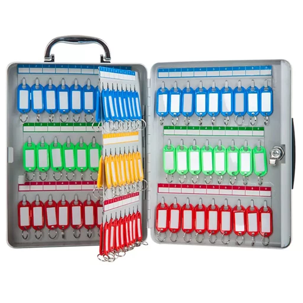 Kfgisd A Key Lock Organizer Portable 4 Capacities Are Available Key Cabinet, Color Labels/Number Identification ，Key Box(100 Keys)
